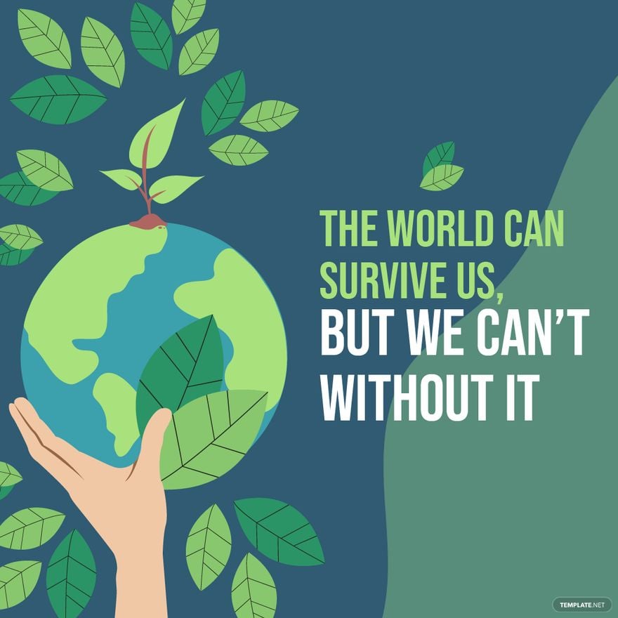 Free World Environment Day Quote Vector in Illustrator, PSD, EPS, SVG, JPG, PNG