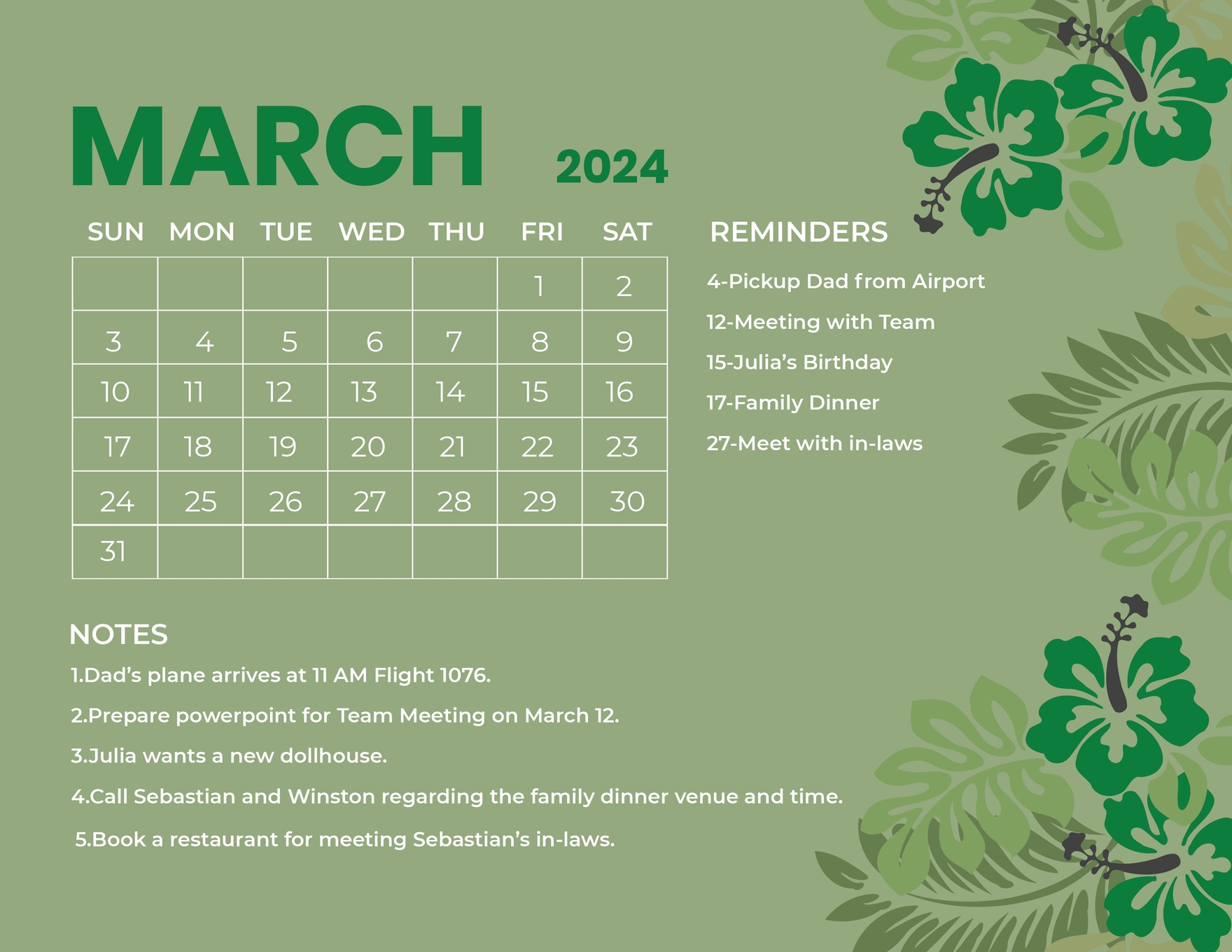 Editable March Calendar Templates In Word To Download Editable March Calendar Templates In Word To Download