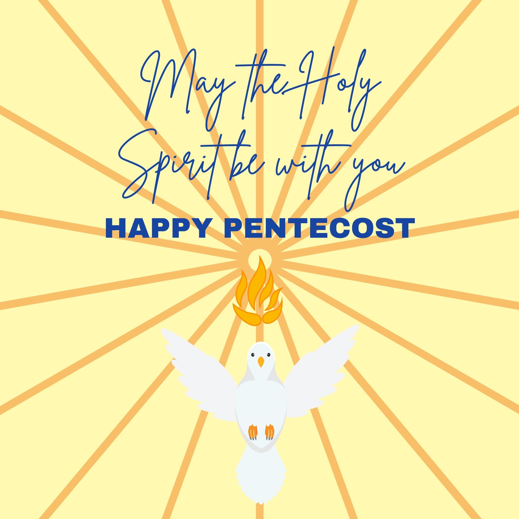 Free Pentecost Whatsapp Post in Illustrator, PSD, EPS, SVG, JPG, PNG