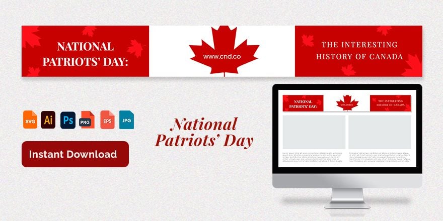 National Patriots' Day Website Banner