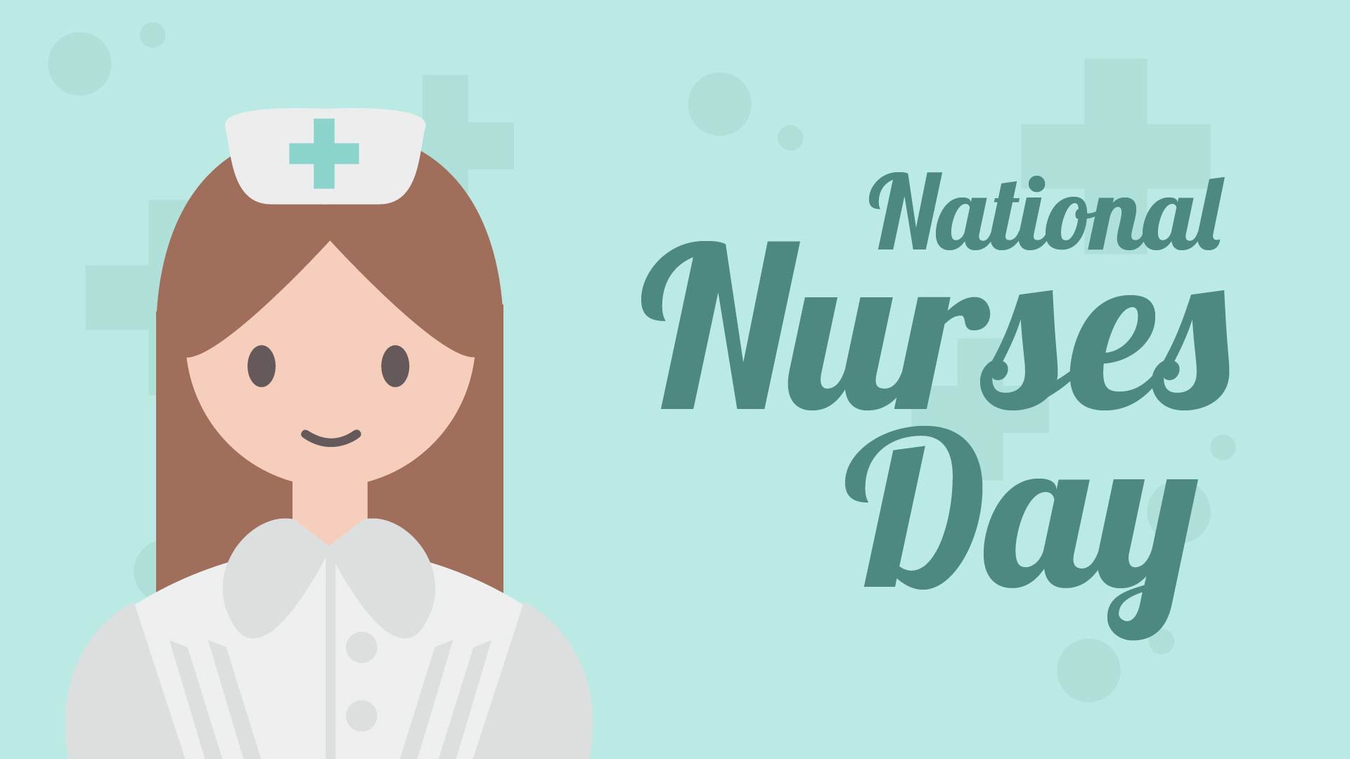 Free National Nurses Day Banner Background
