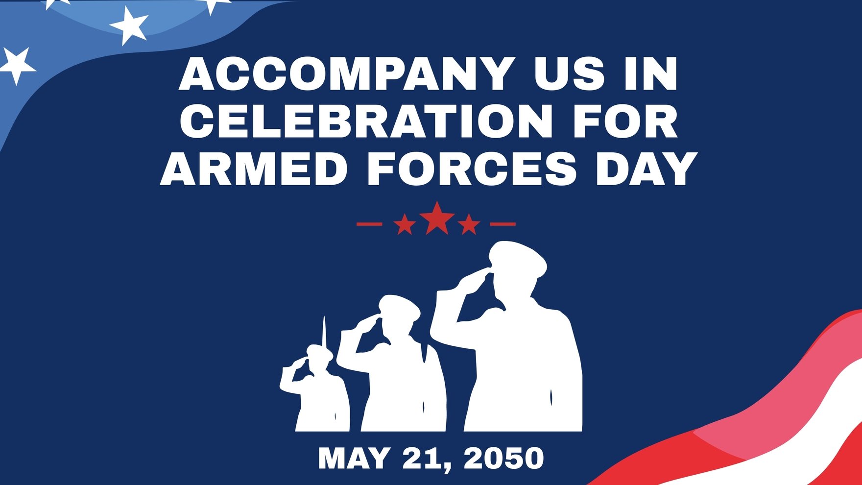 Free Armed Forces Day Invitation Background