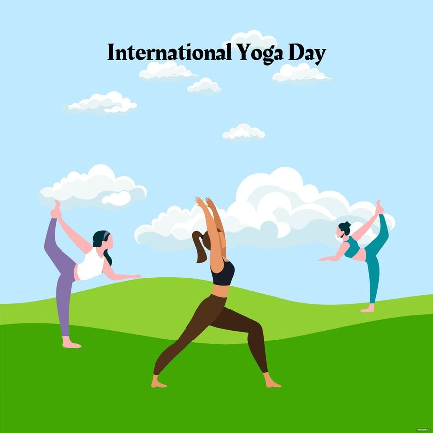 International Yoga Day Vector