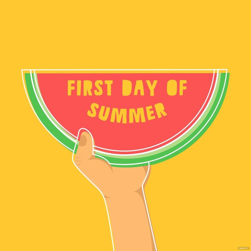 Free First Day of Summer Celebration Vector