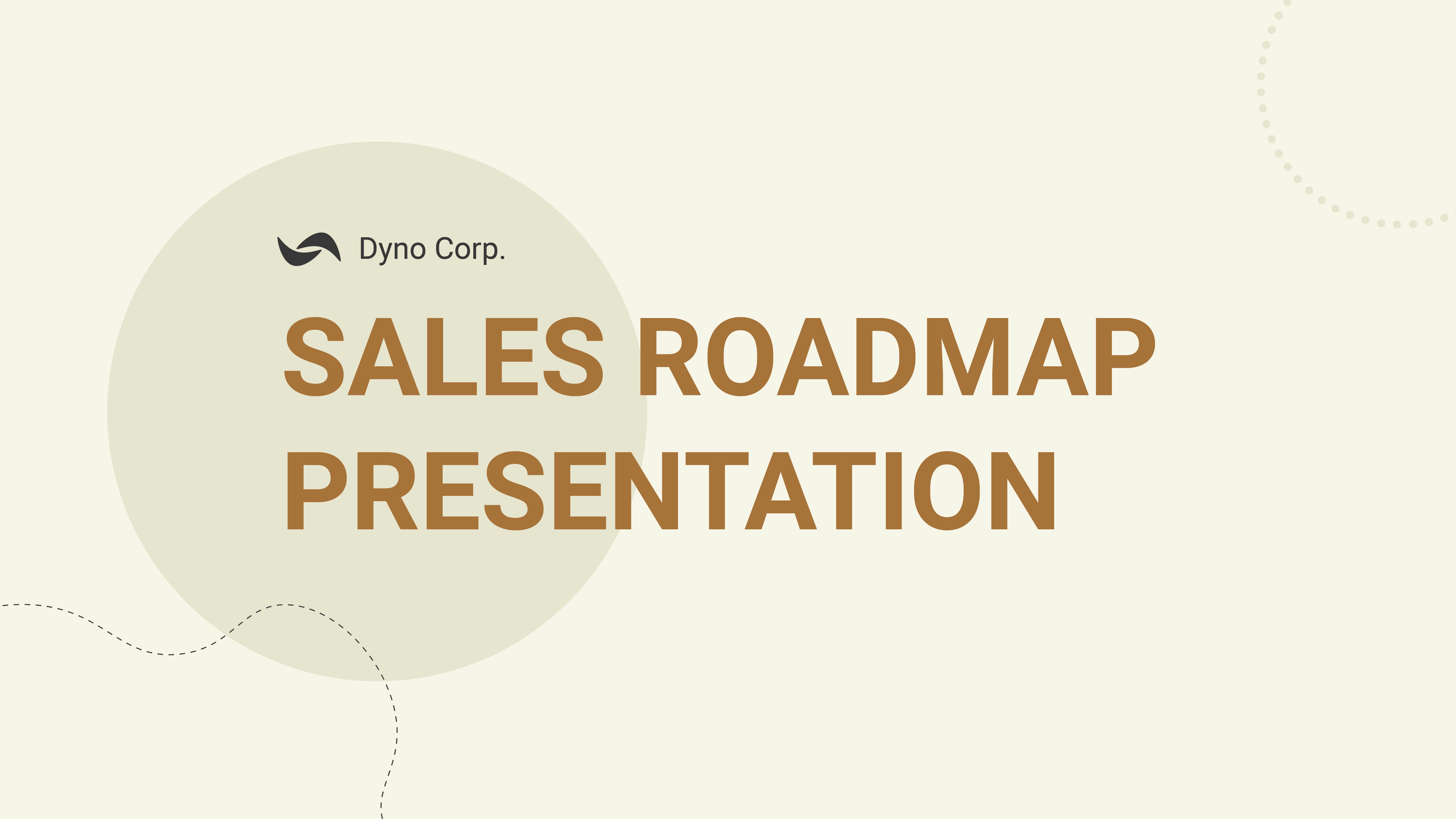 Sales Roadmap Presentation Template