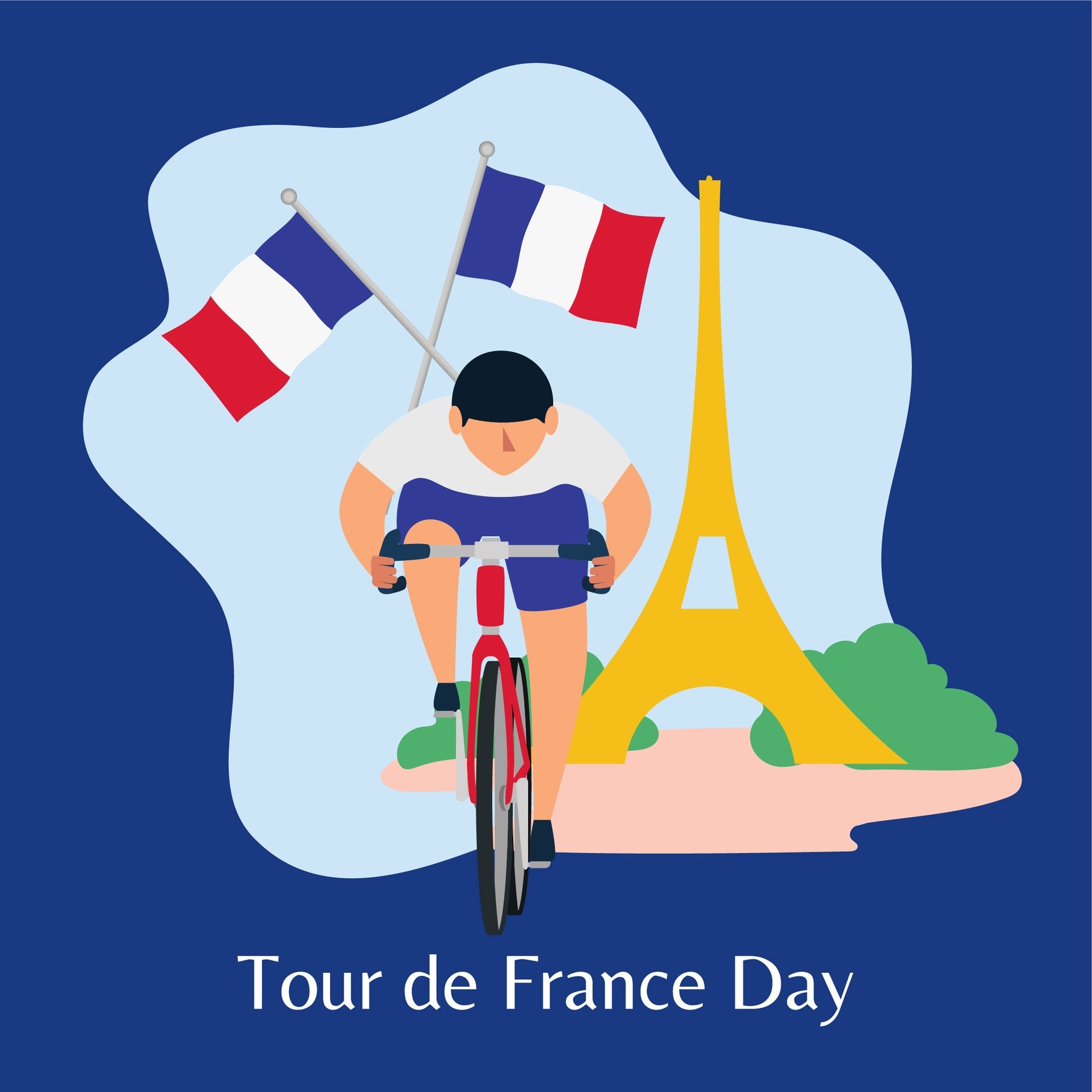 Free Tour de France Celebration Vector