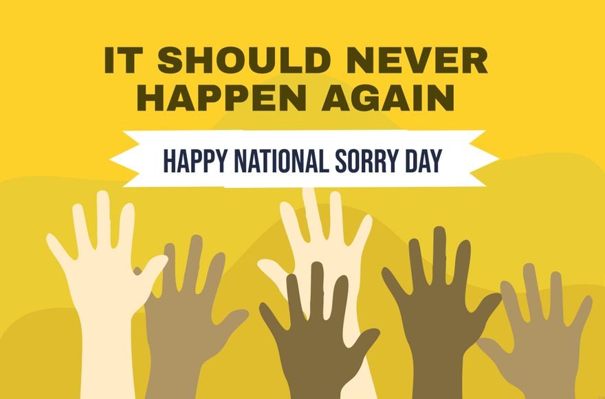 National Sorry Day Banner in Illustrator, PSD, EPS, SVG, JPG, PNG