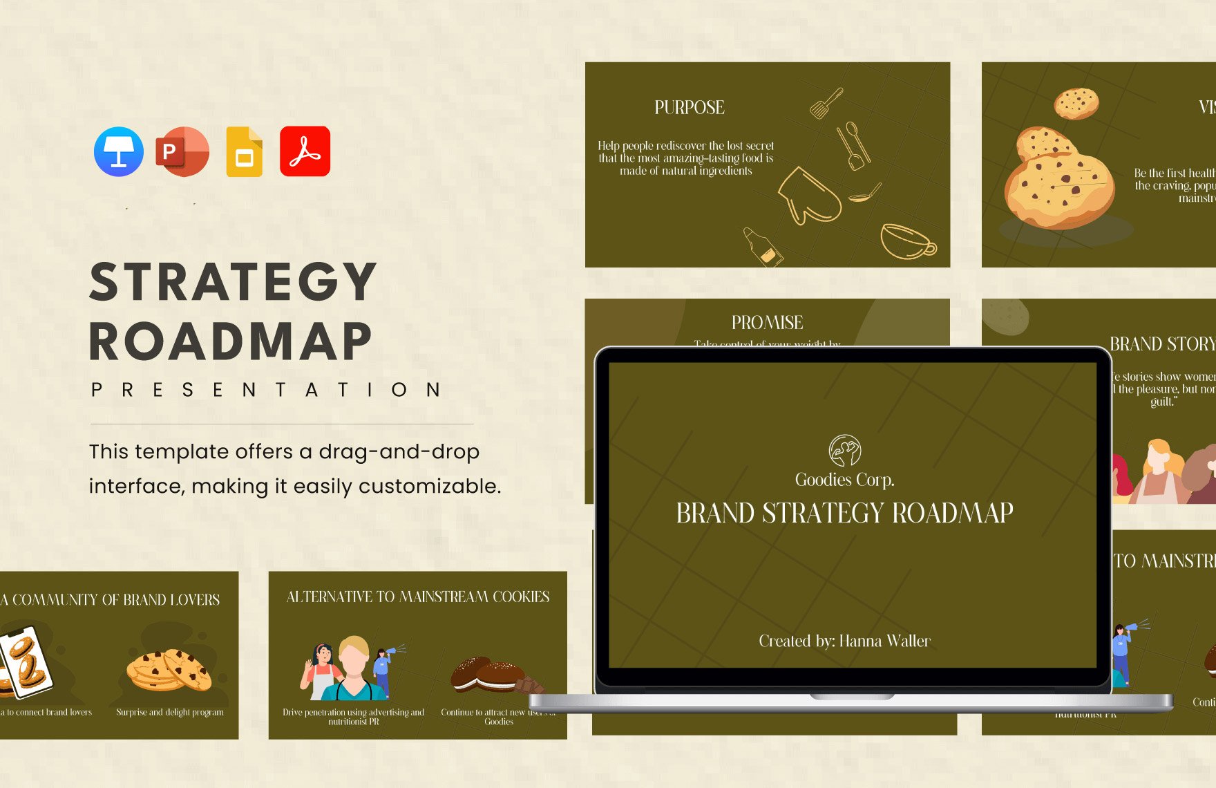 Free Strategy Roadmap Presentation in PDF, PowerPoint, Google Slides, Apple Keynote