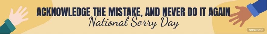 Free National Sorry Day Website Banner