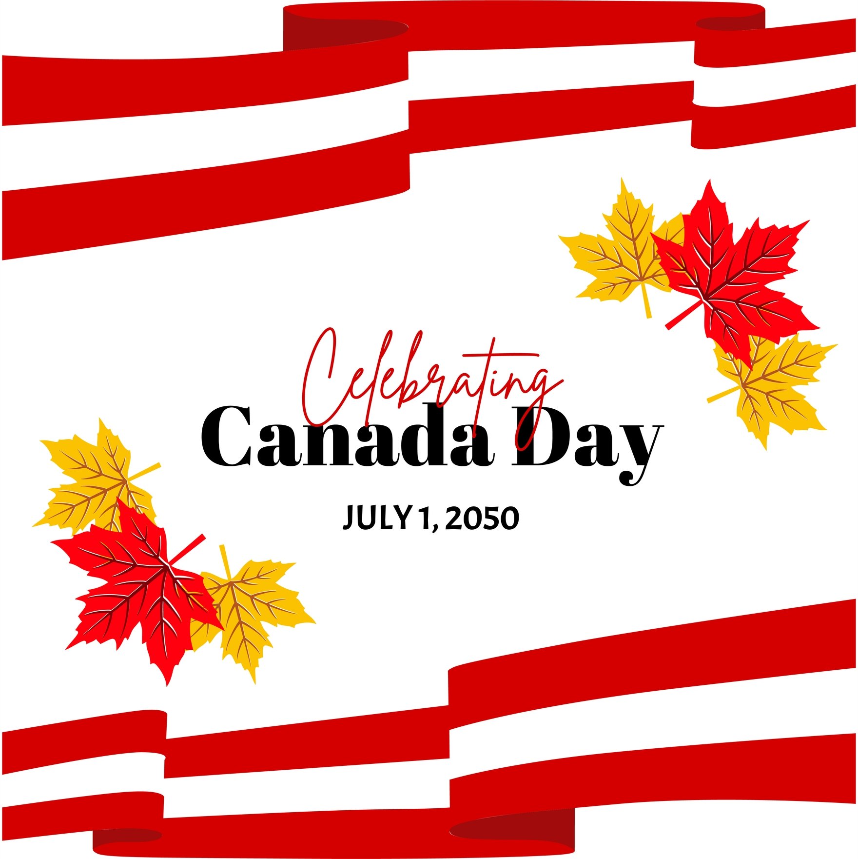 Canada Day Poster Vector