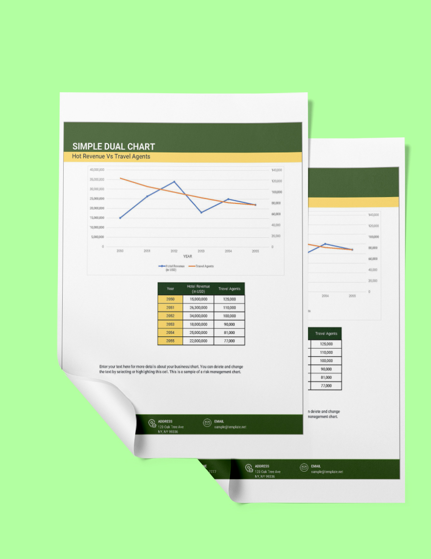 Free Free Simple Dual Chart - Google Sheets, Excel | Template.net