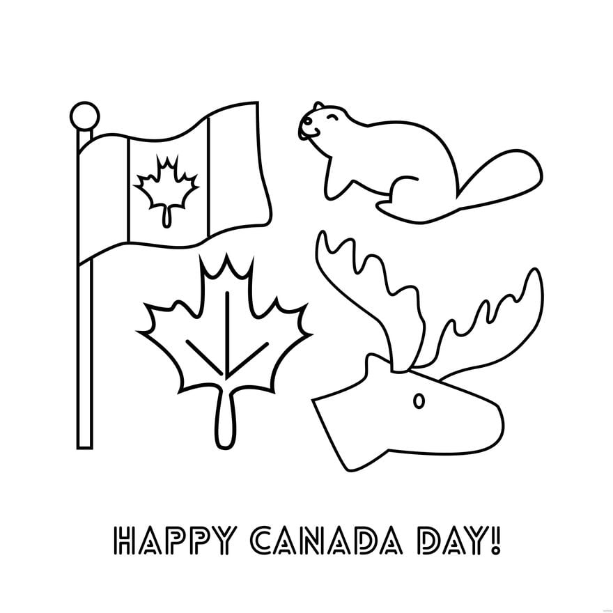 Canada Day Drawing Vector