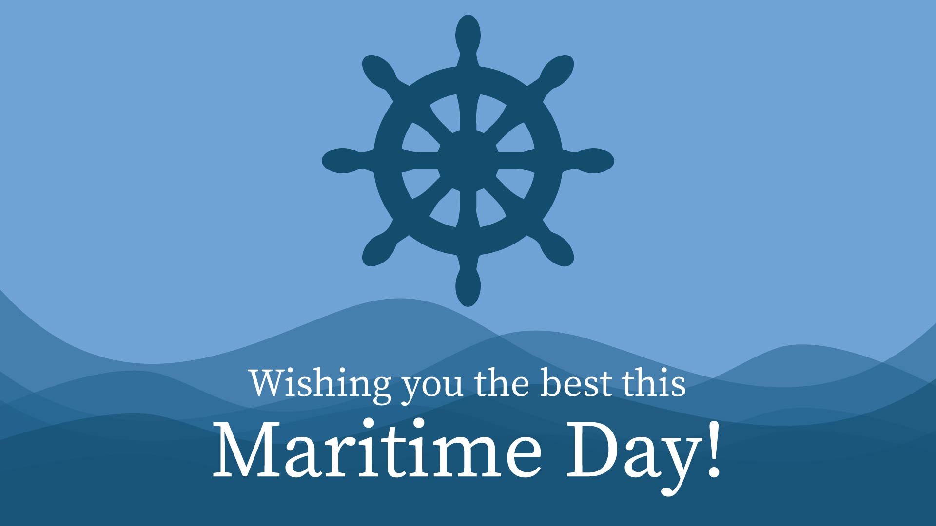 Free National Maritime Day Wishes Background