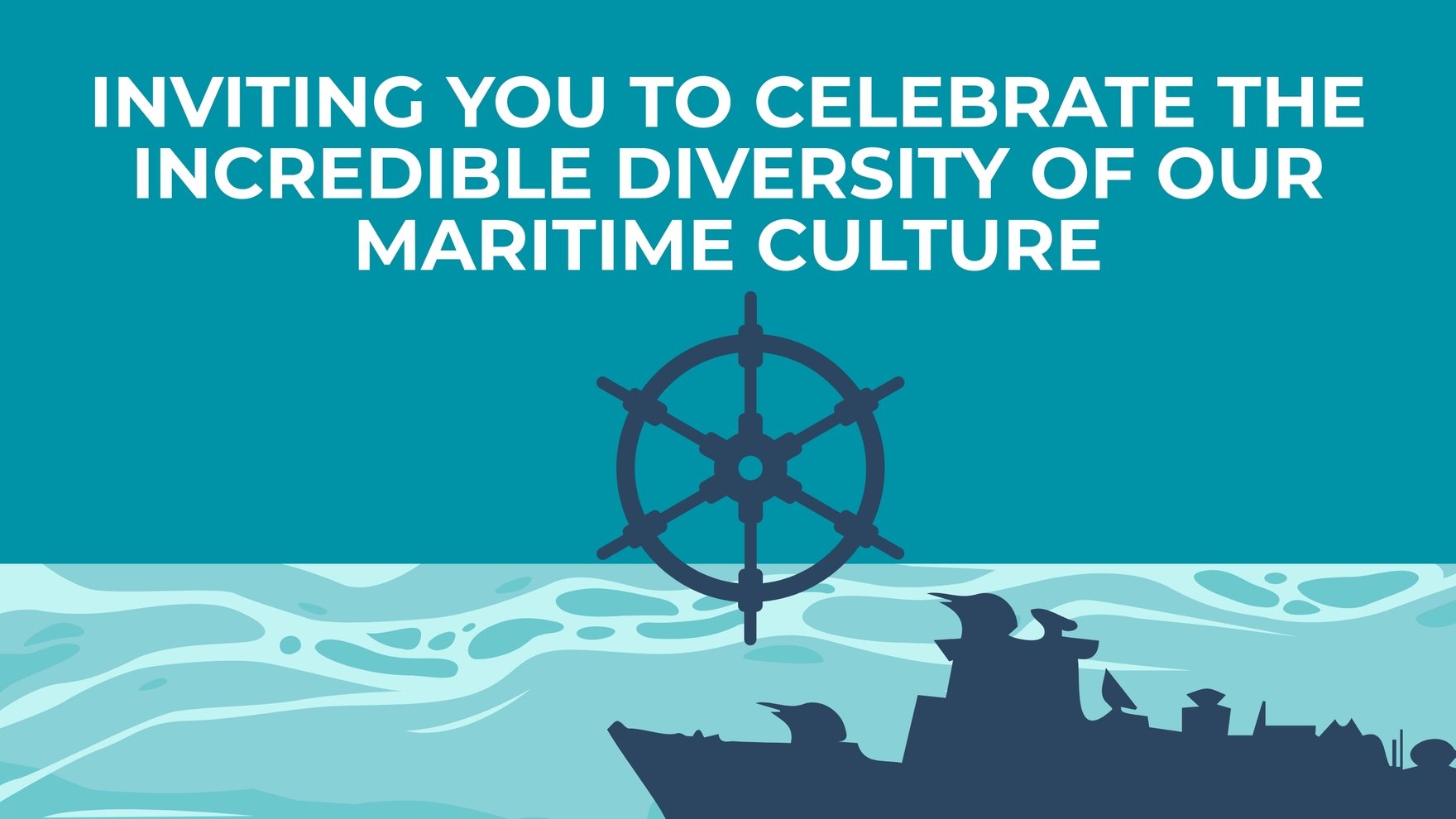 National Maritime Day Invitation Background