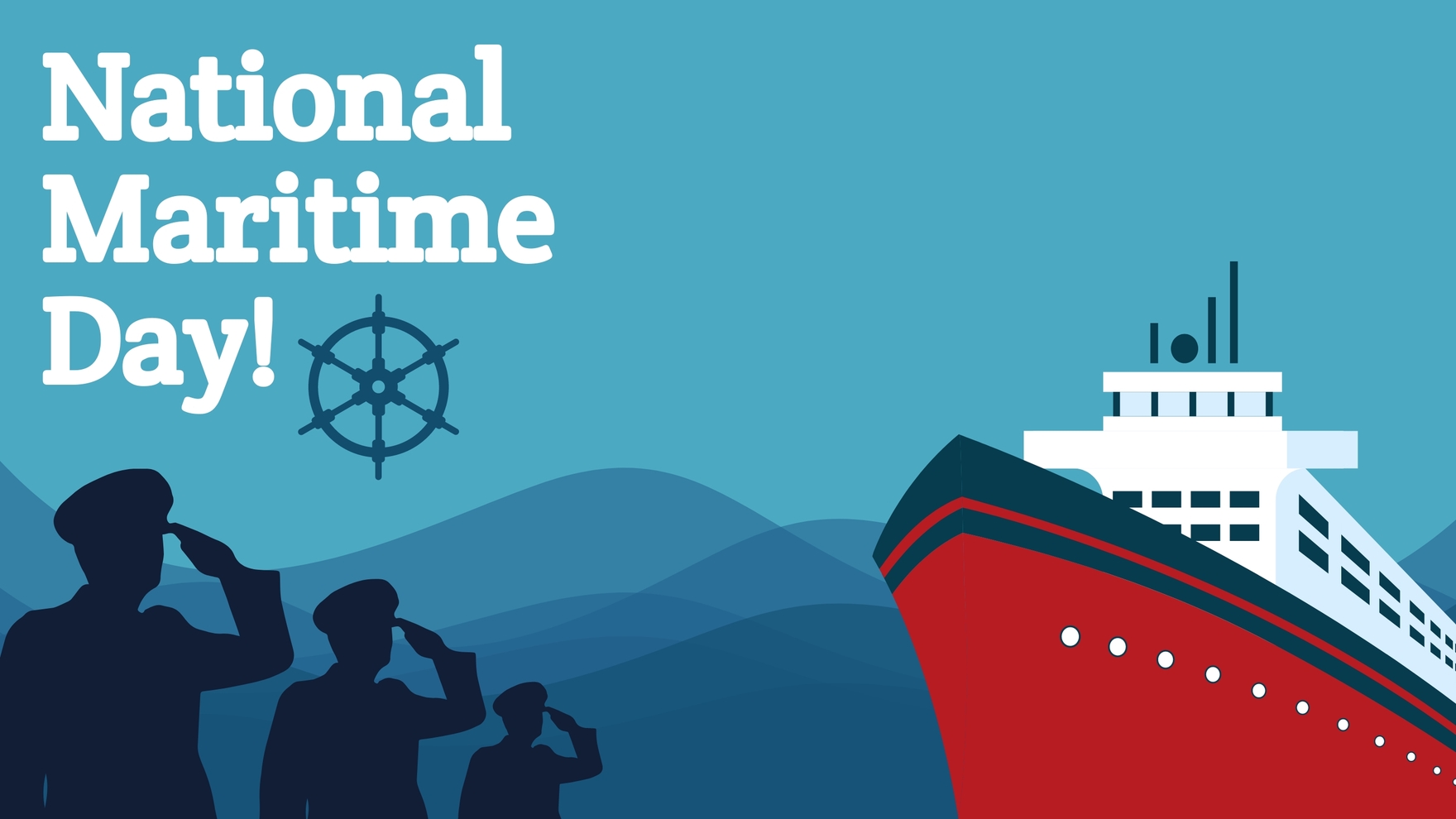 High Resolution National Maritime Day Background