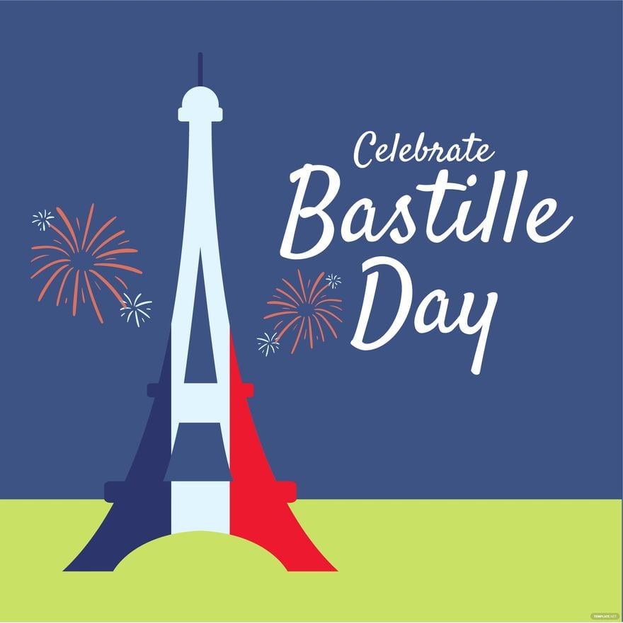 Free Bastille Day Celebration Vector in Illustrator, PSD, EPS, SVG, JPG, PNG