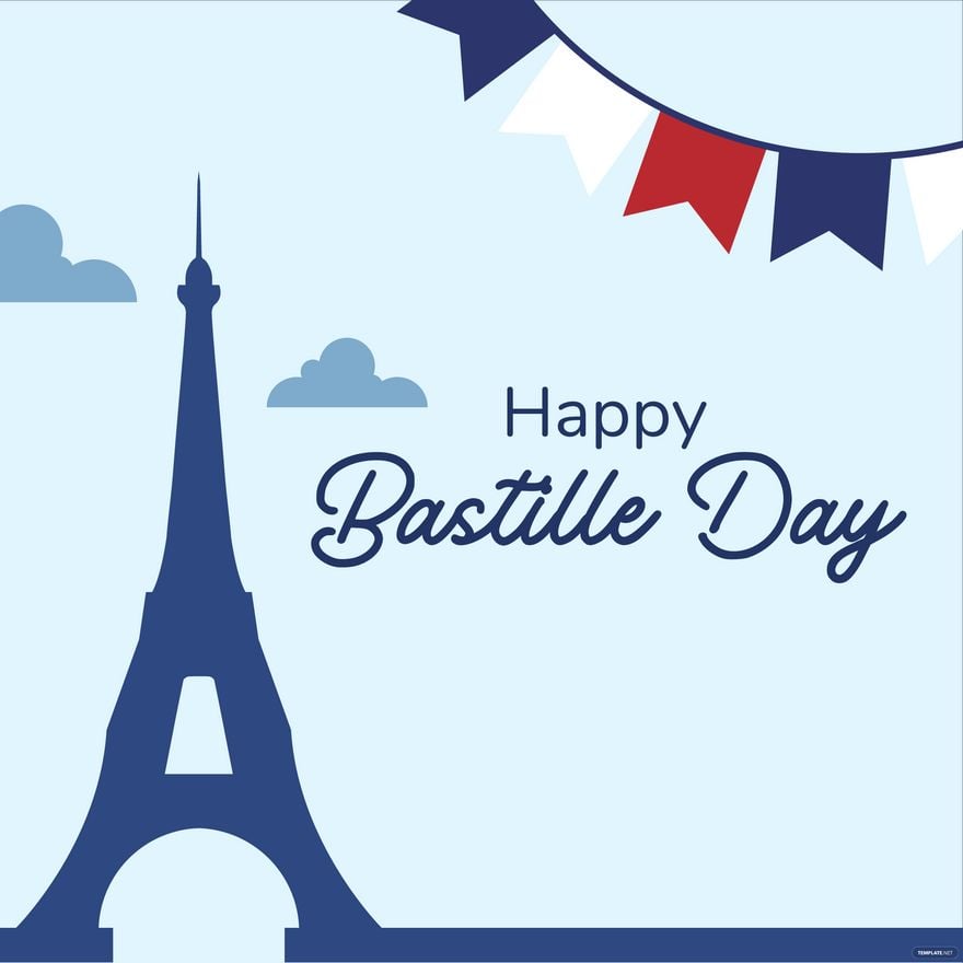 Happy Bastille Day Vector