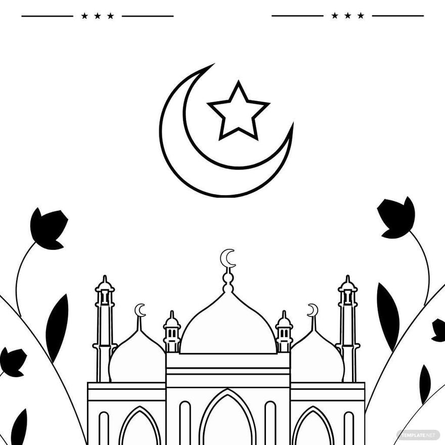 Ramadan Color Drawing