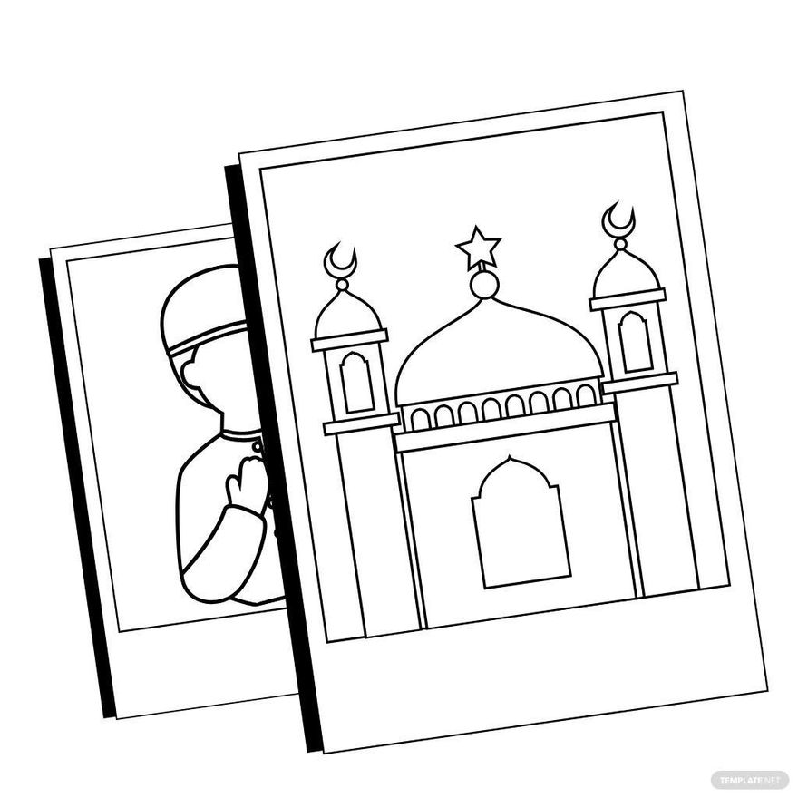 Pencil sketch hand drawing Ramadan kareem greeting template islamic  crescent and arabic lantern in clouds painting illustration artwork on  paper art Stock Illustration | Adobe Stock