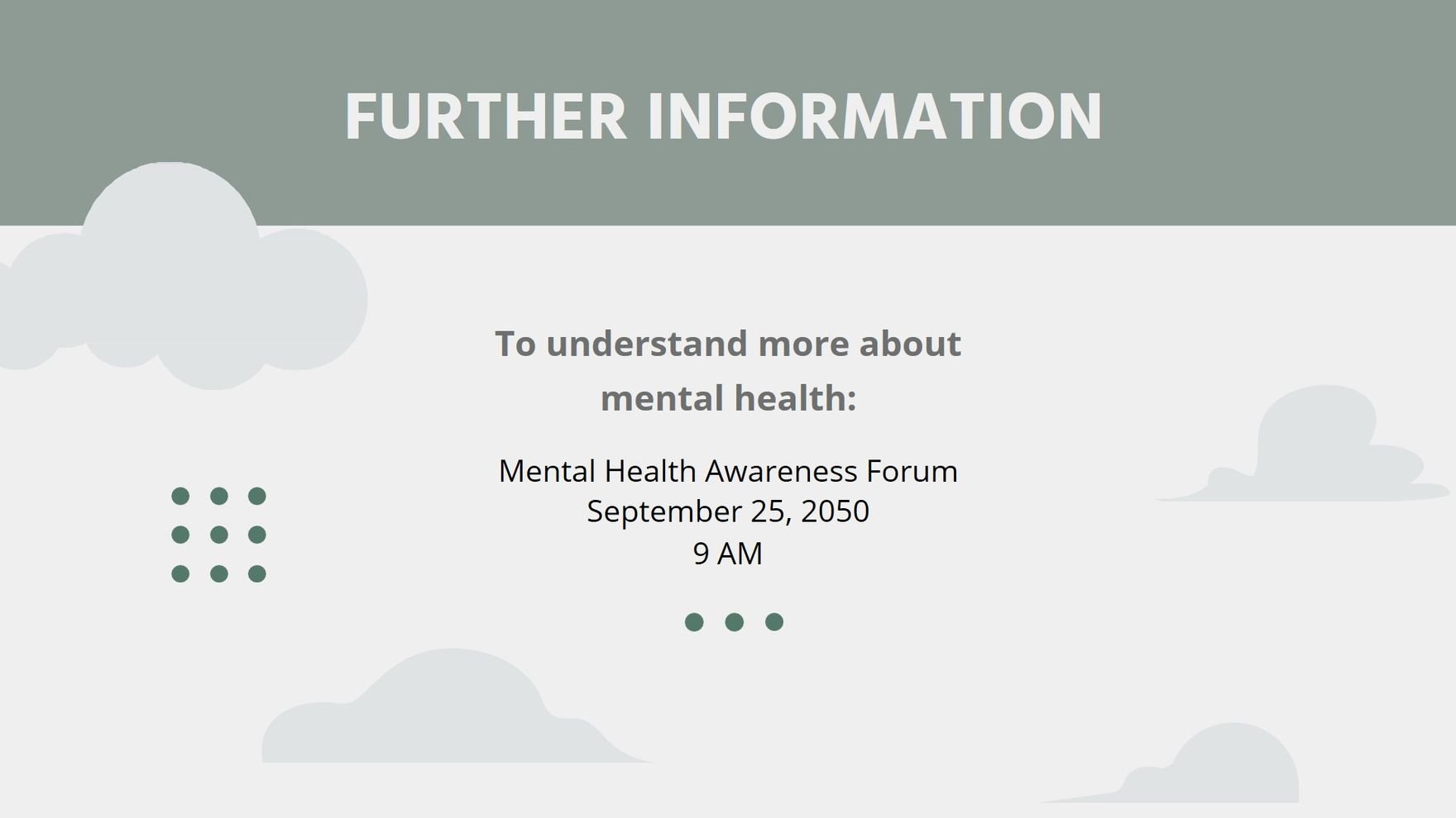 Mental Health Medical Presentation Template