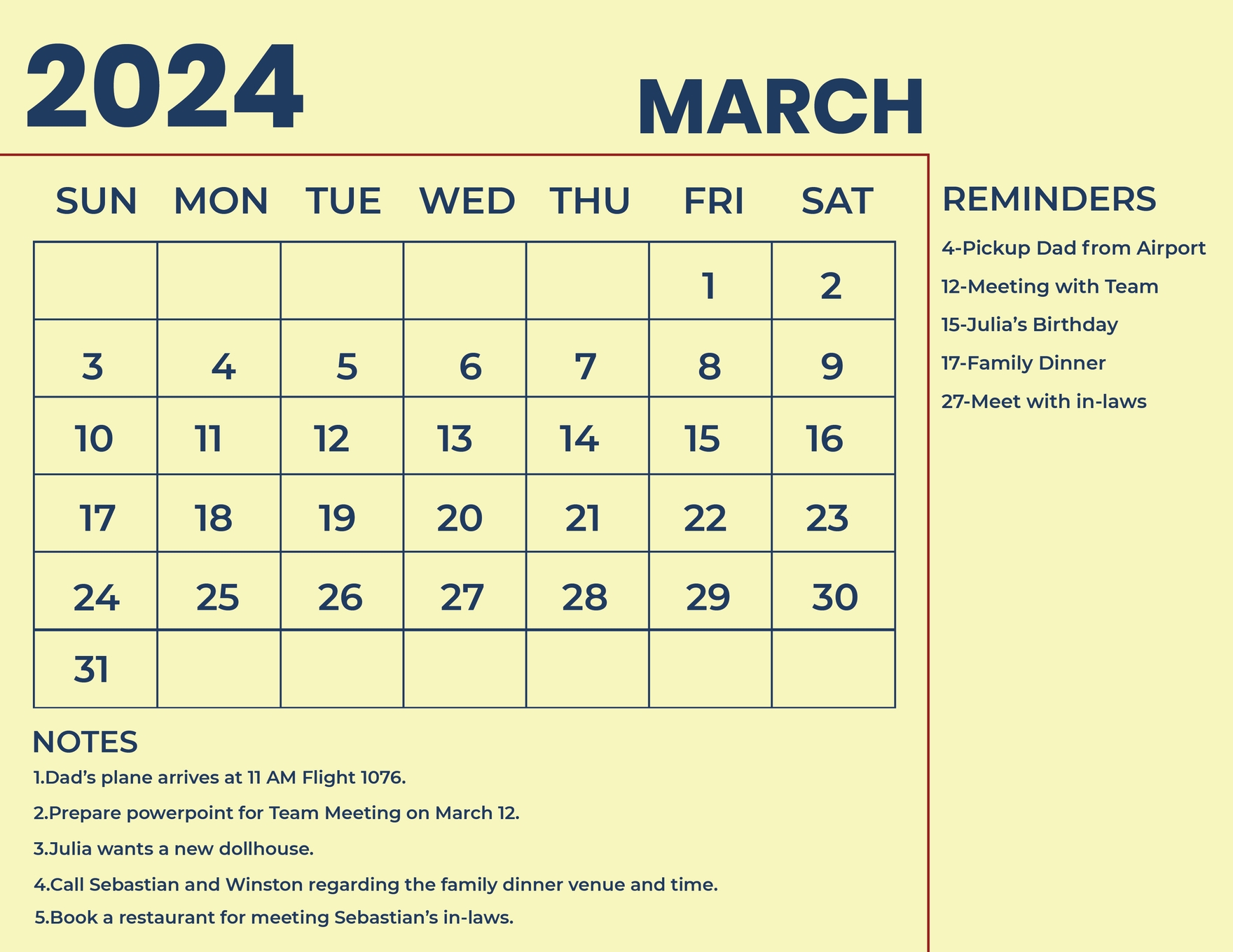 Editable March Calendar Templates In Word To Download