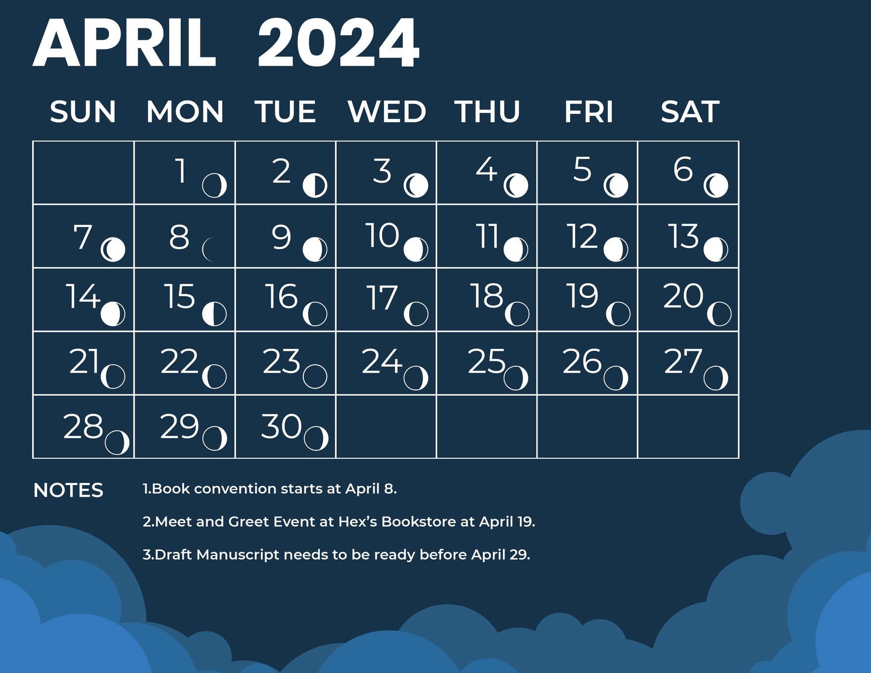 Lunar Calendar April 2024
