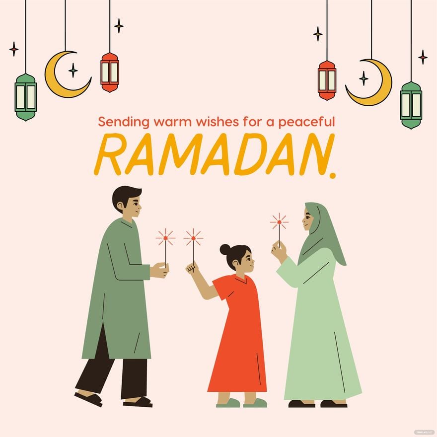 Ramadan Greeting Card Vector