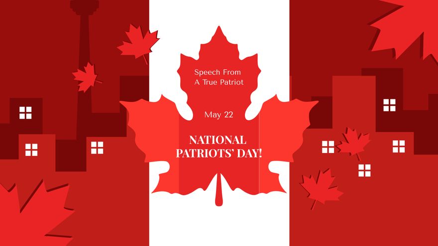 Free National Patriots' Day Flyer Background