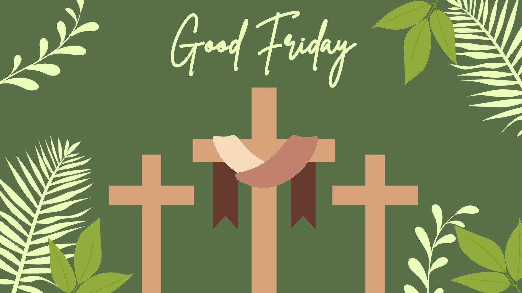 Good Friday Green Background