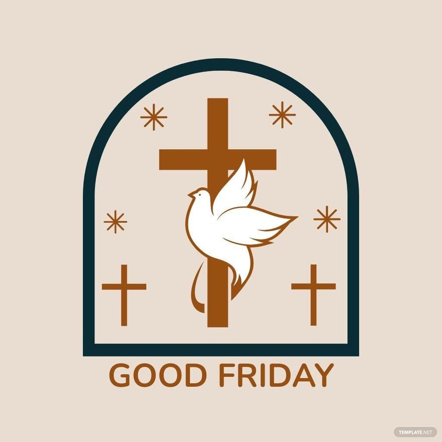 Free Good Friday Logo Clipart in Illustrator, PSD, EPS, SVG, JPG, PNG