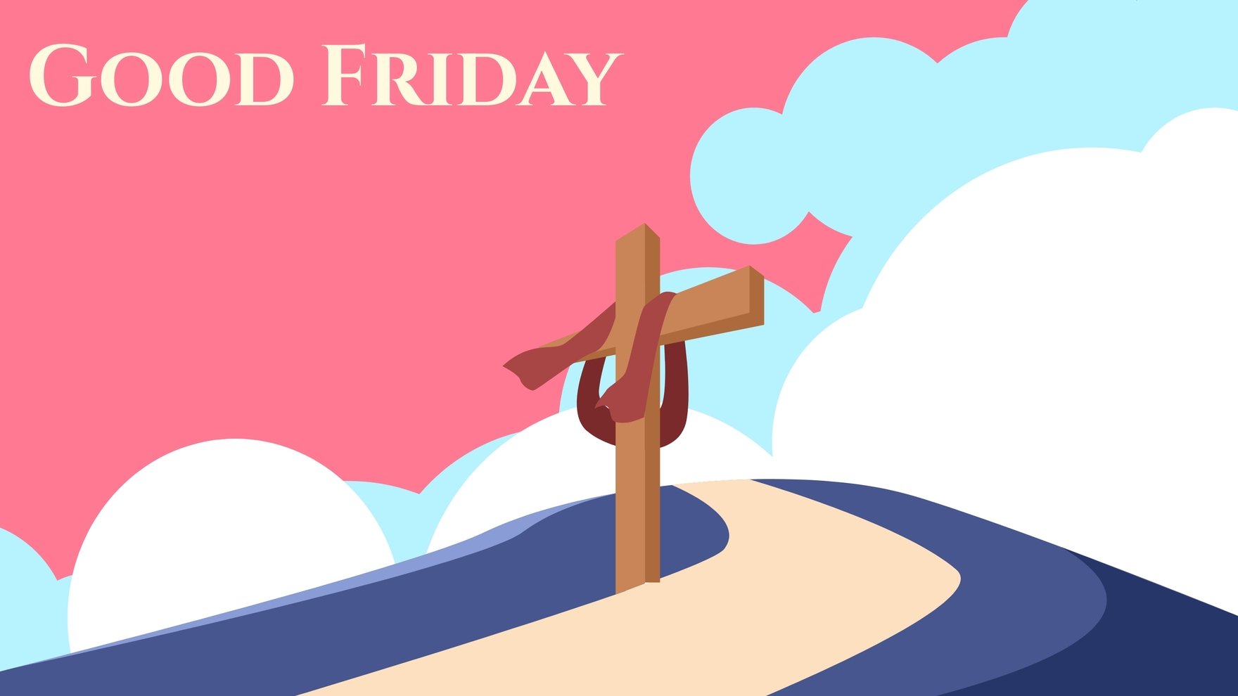 Good Friday Vector Background Template