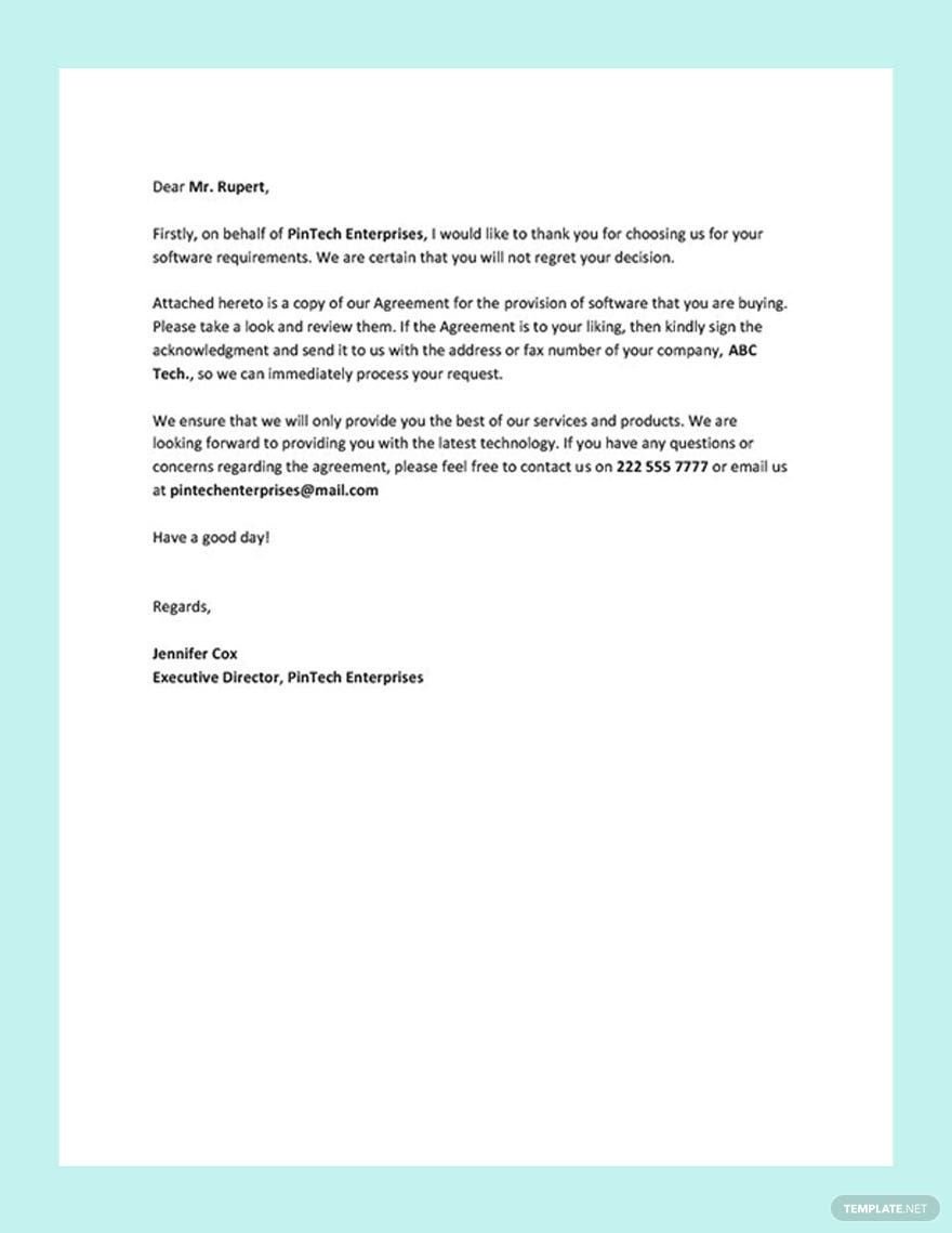 Business Offer Letter Template
