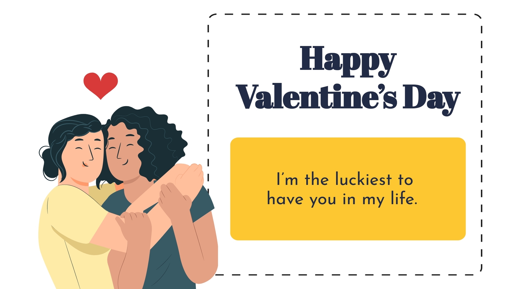 Valentine's Day Greeting Card Presentation