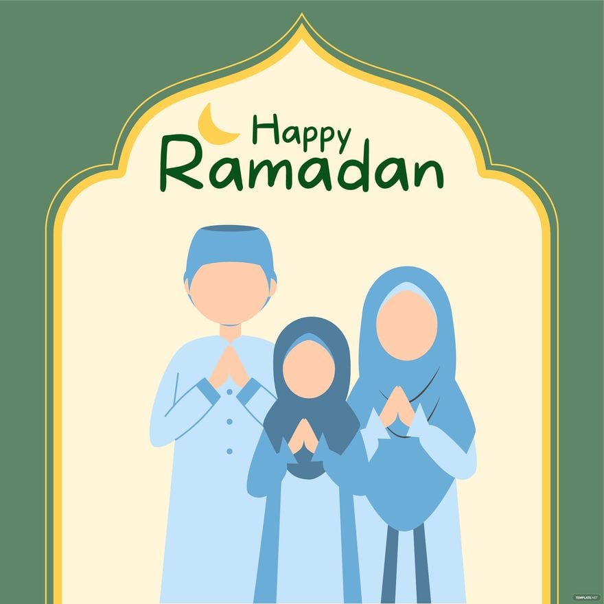 Happy Ramadan Illustration