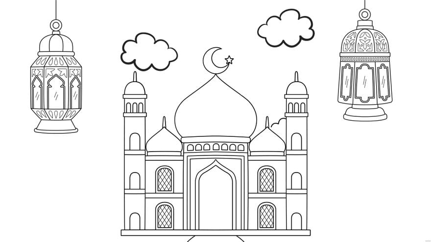 Ramadan Drawing Background