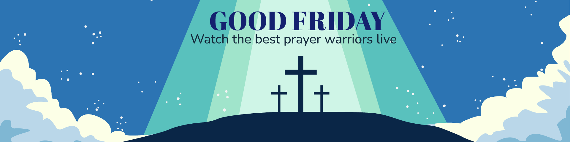 Free Good Friday Twitch Banner in Illustrator, PSD, EPS, SVG, JPG, PNG
