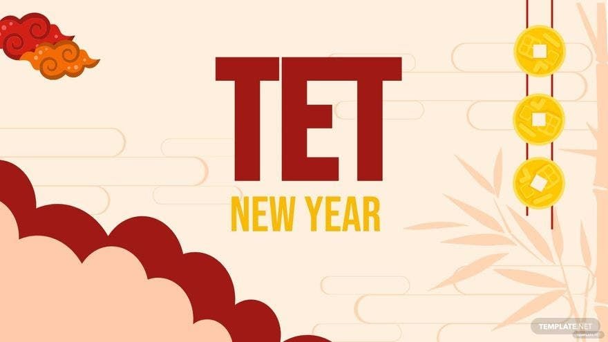 Tet New Year Banner Background