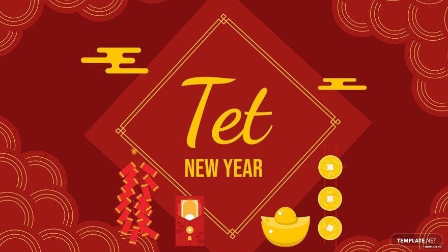 Tet New Year Design Background in PDF, Illustrator, PSD, EPS, SVG, JPG, PNG