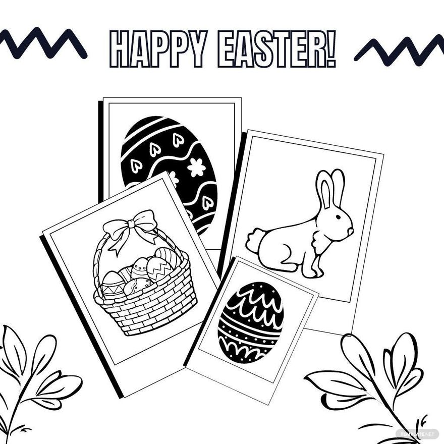 Free Easter Image Drawing in Illustrator, PSD, EPS, SVG, JPG, PNG