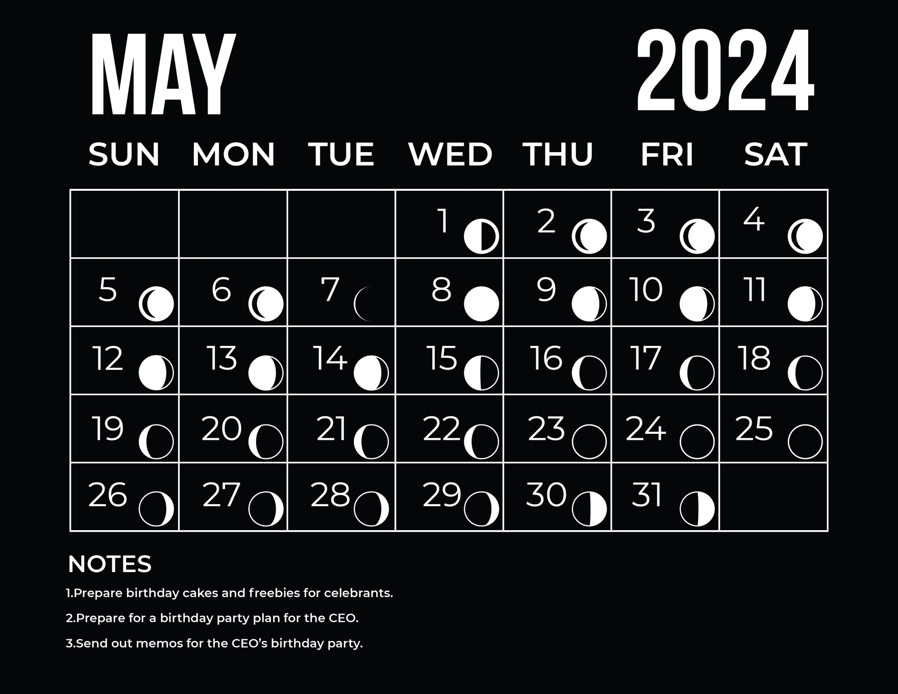 Moon Phases Calendar 2024 A Comprehensive Guide to Lunar Events