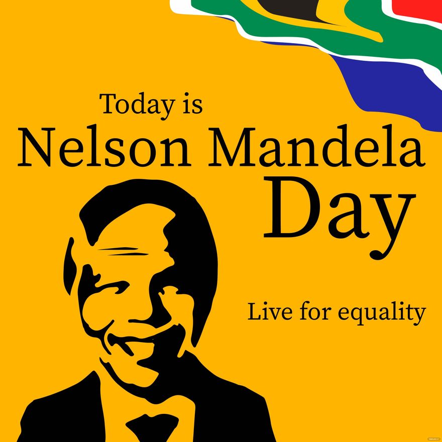 Free Nelson Mandela International Day Drawing Background EPS