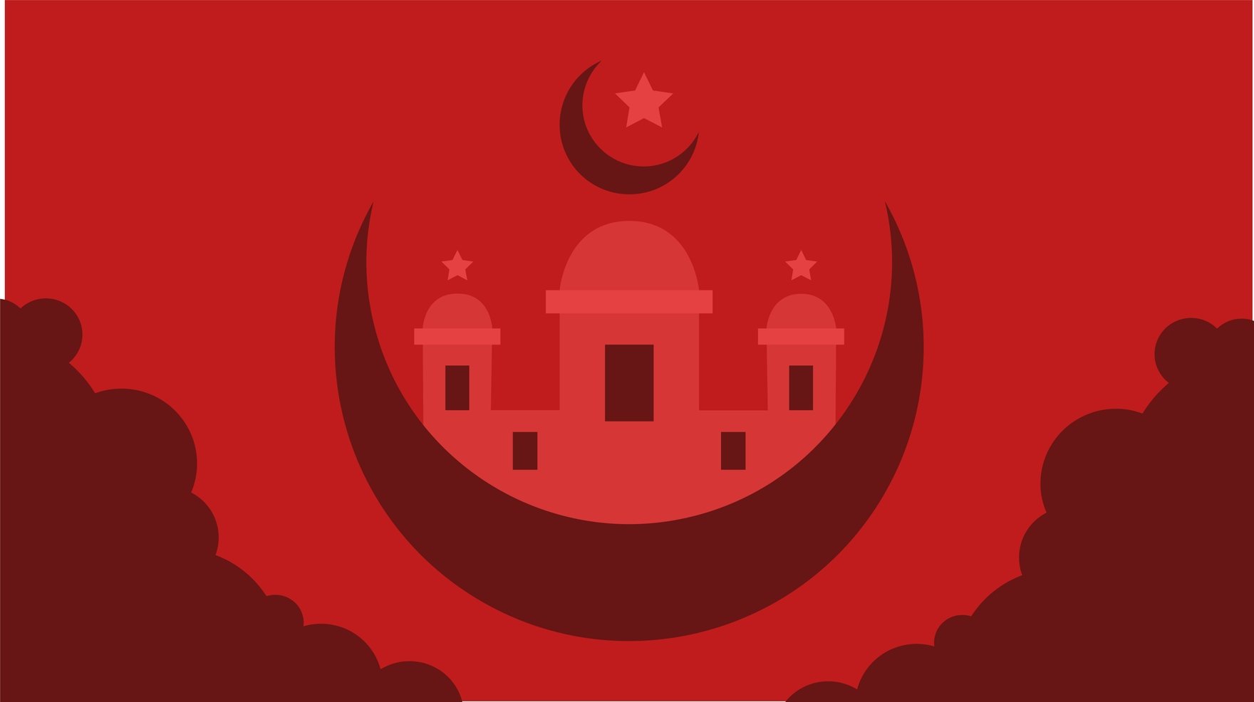 Ramadan Red Background