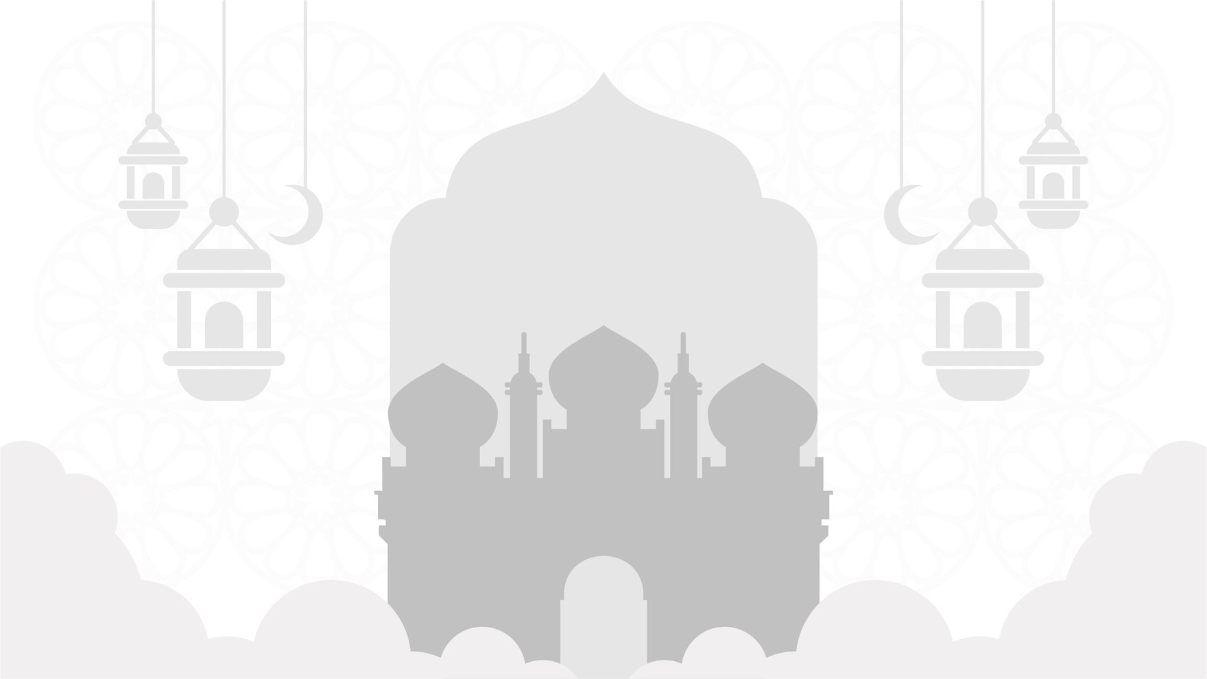 Ramadan White Background