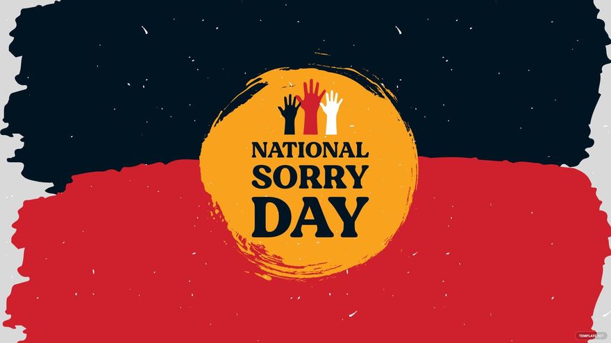 National Sorry Day Background EPS Illustrator JPG PSD PNG PDF National Sorry Day Background Puh3v
