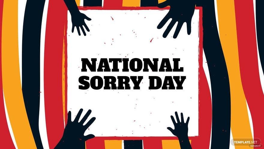 Free National Sorry Day Design Background