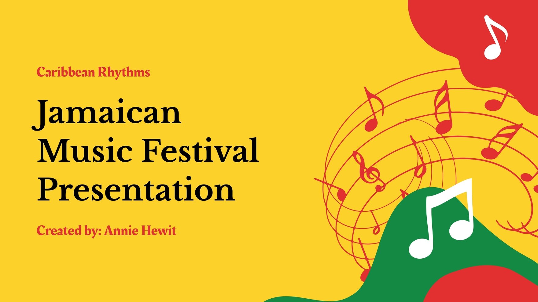 Jamaican Music Festival Presentation Template