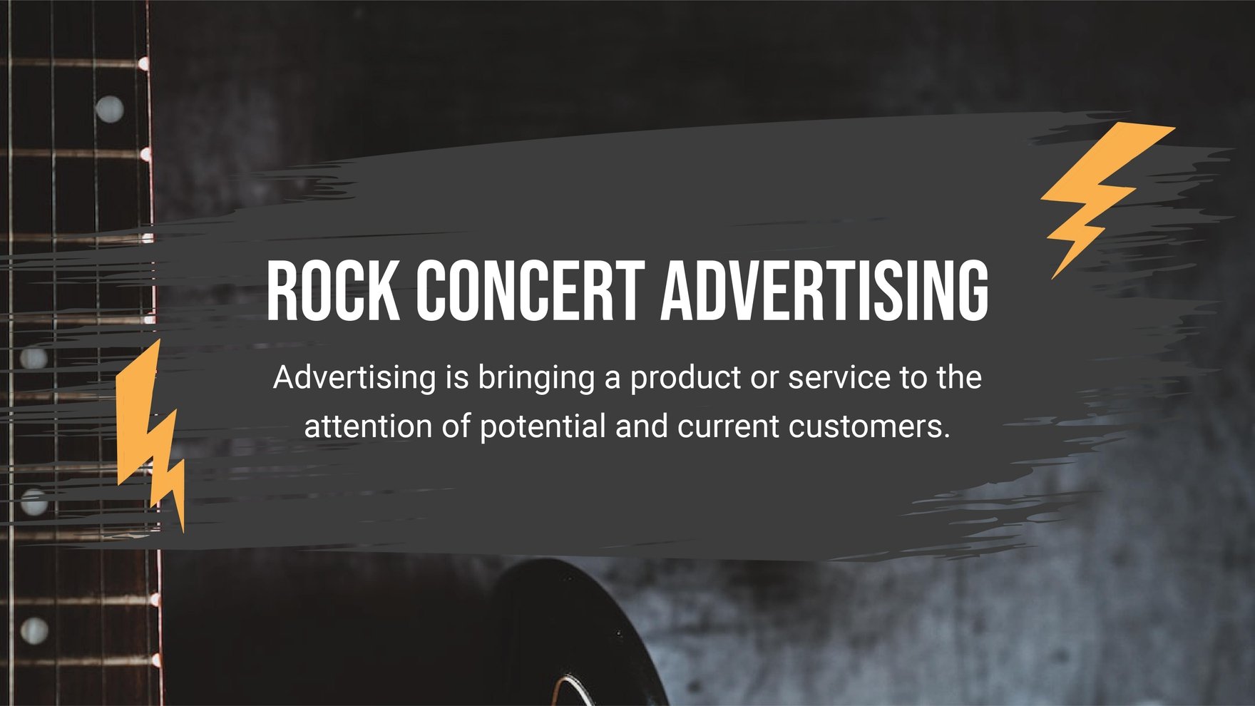 Rock Concert Mk Plan Presentation Template