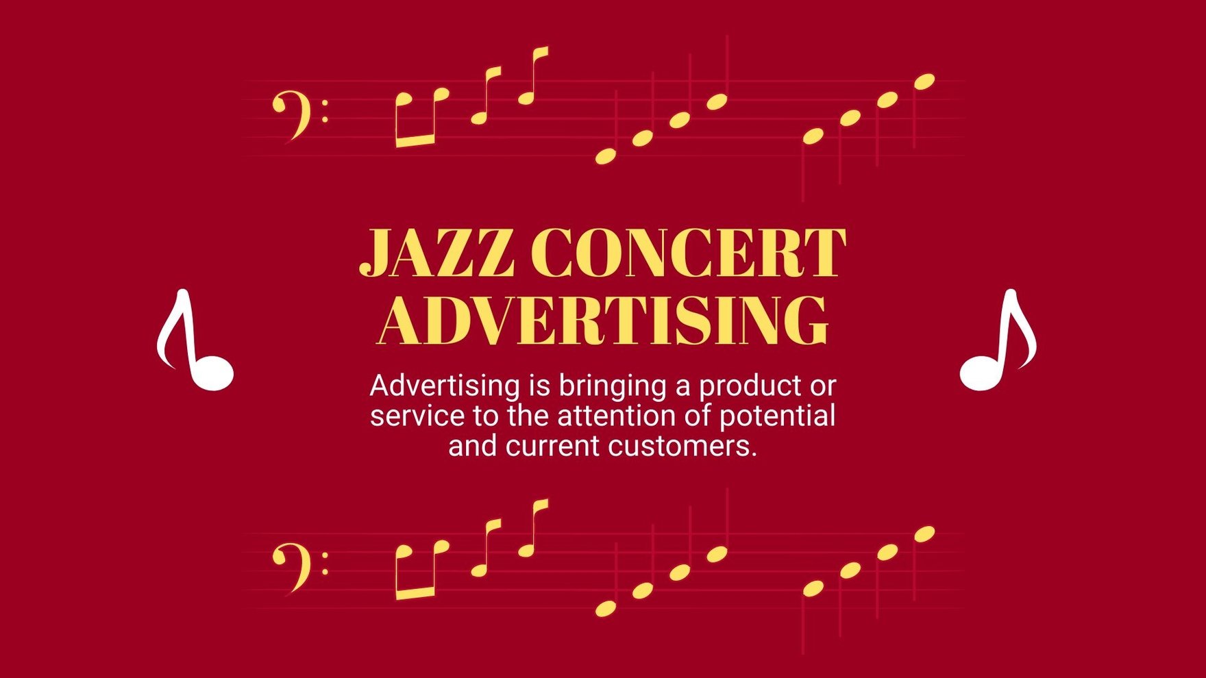 Jazz Concert Mk Plan Presentation