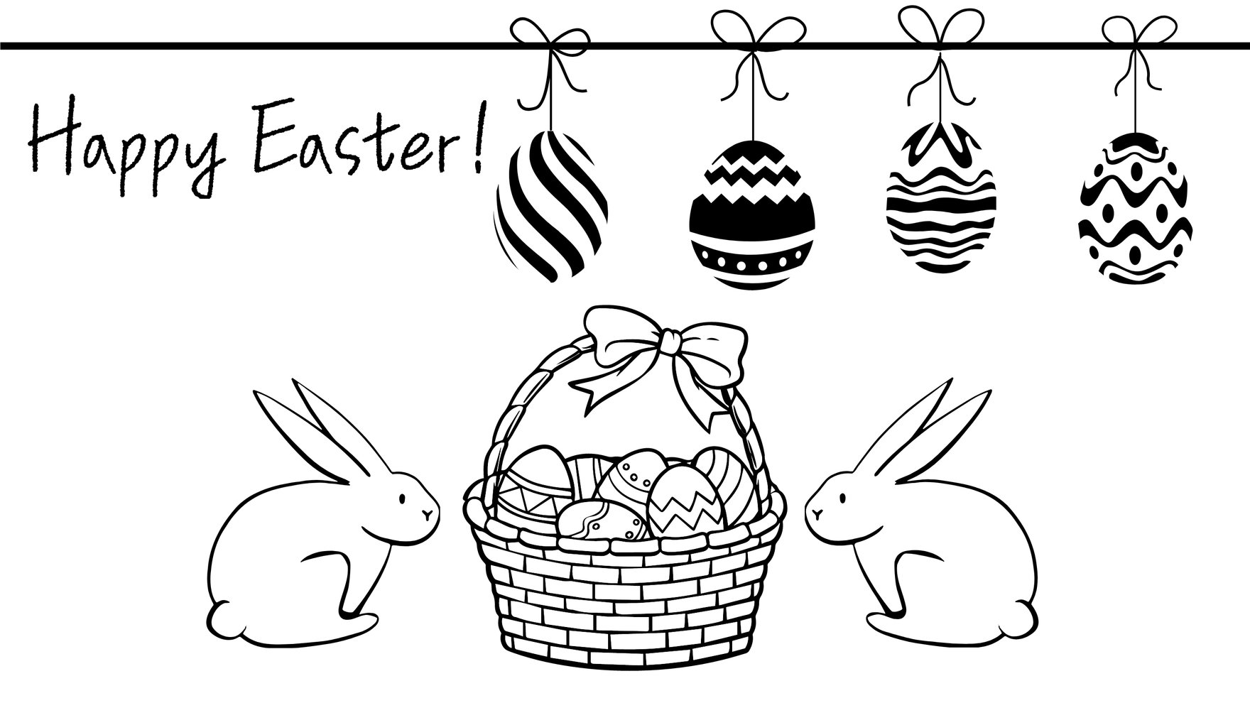 Easter Drawing Background