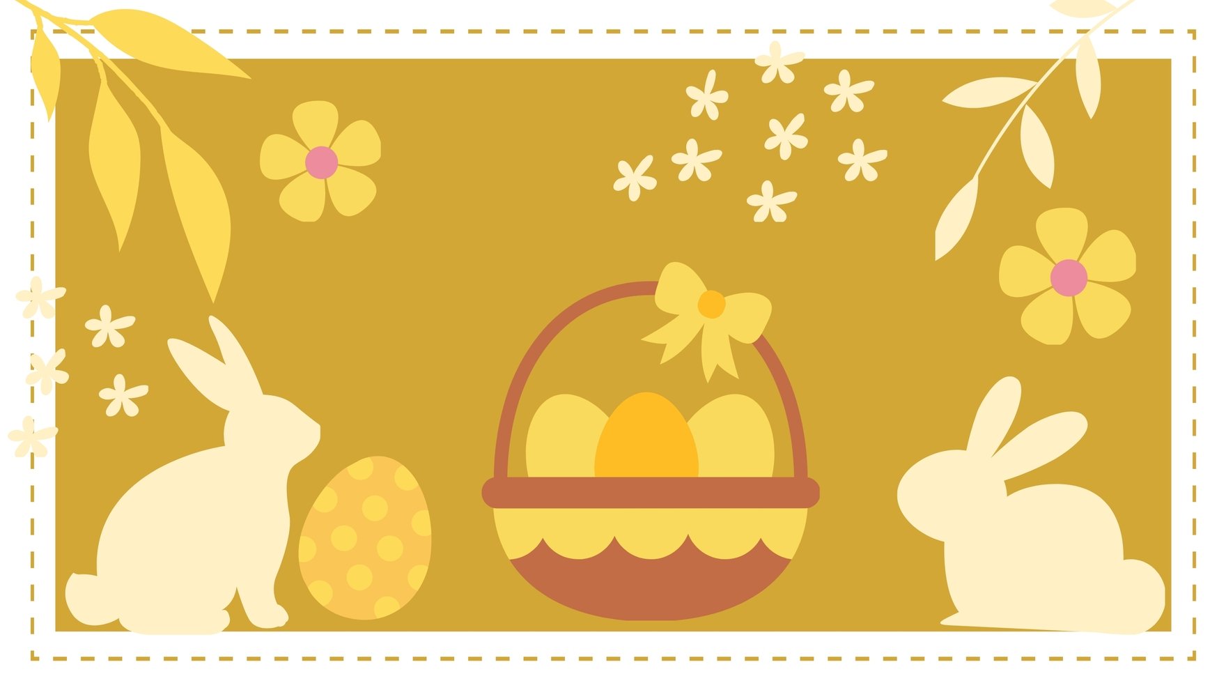 Free Easter Gold Background